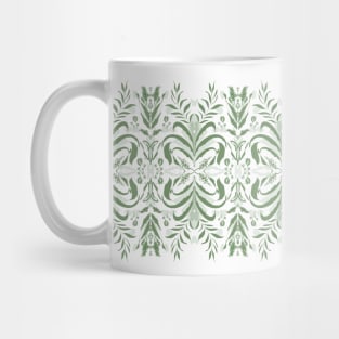 Modern minimalist green leaves design Mug